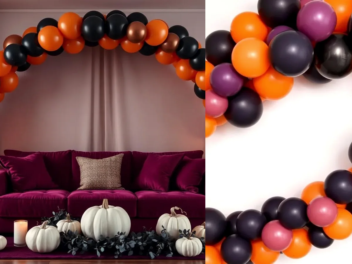 Ambiente de festa de Halloween preparado para atividades em grupo