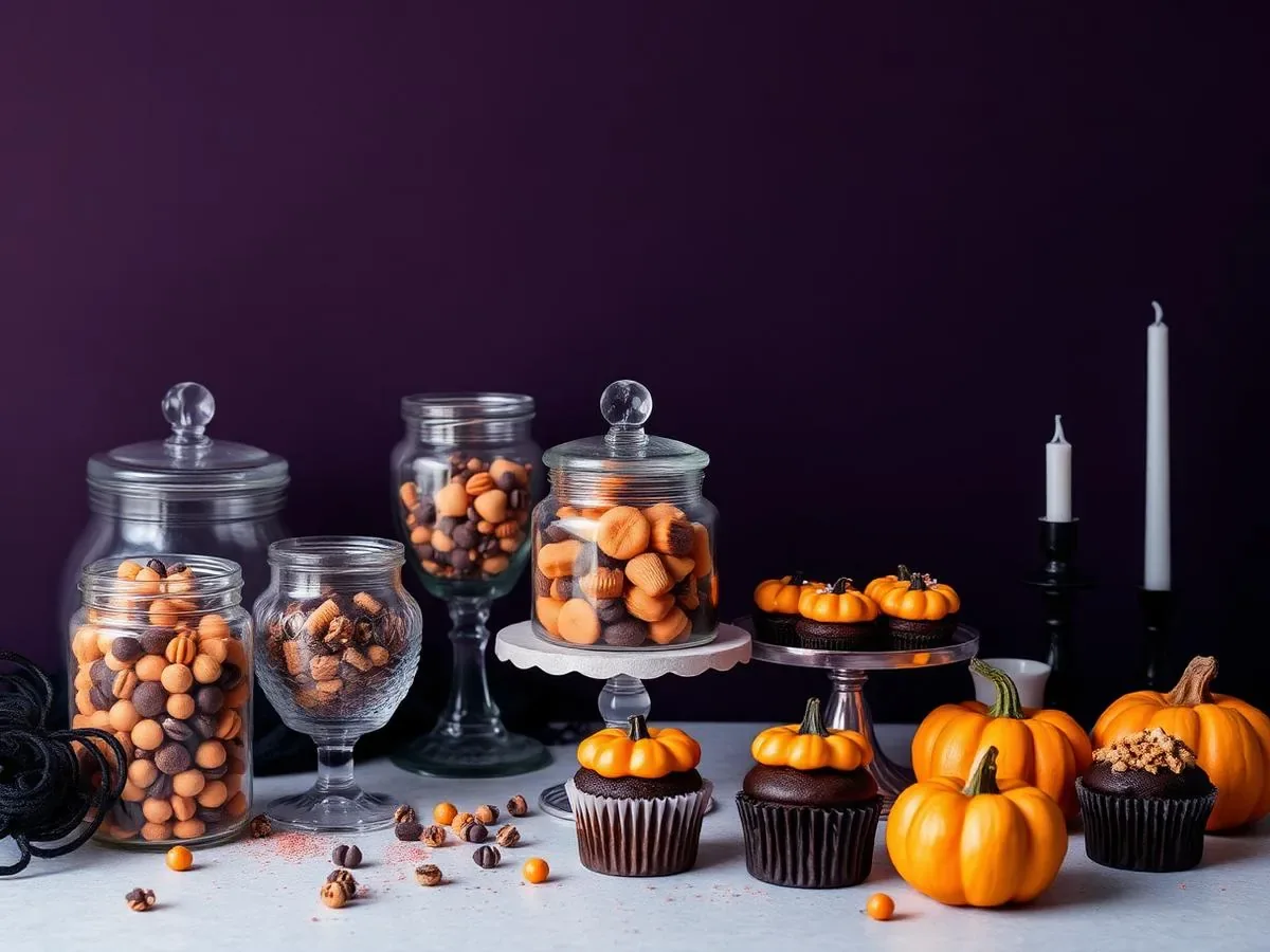 Itens e embalagens para montar lembrancinhas de Halloween